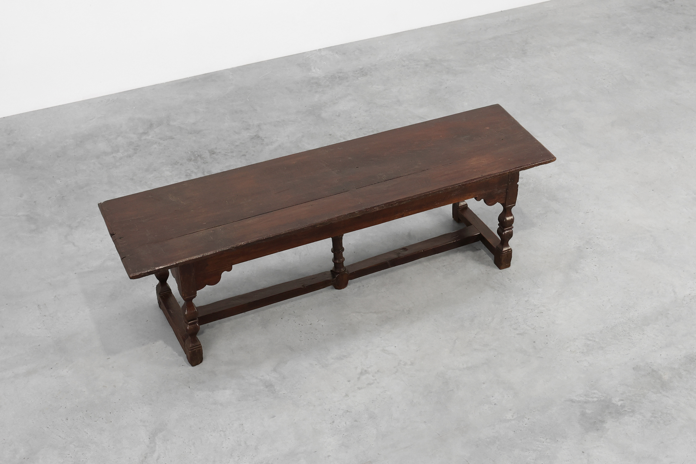 17th‑Century Flemish Solid Oak Monastery Table, Belgiumthumbnail